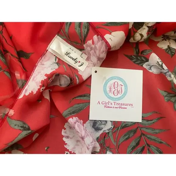 Cardigan with Hawaii flowers - Picture 8 of 8